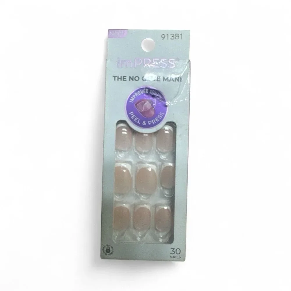 Bundle 4 Boxes imPress Press-On Nails No Glue  Needed Short 1 Olive & June